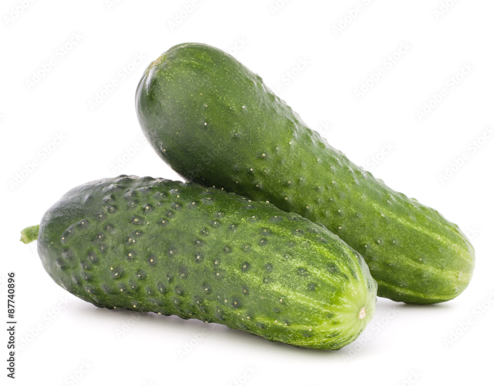 Cucumber vegetable isolated on white background cutout Cucumber vegetable isolated on white background cutout