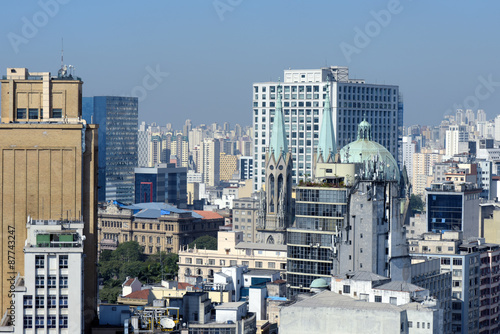 Panoramic view of the  Sao Paulo Downtown