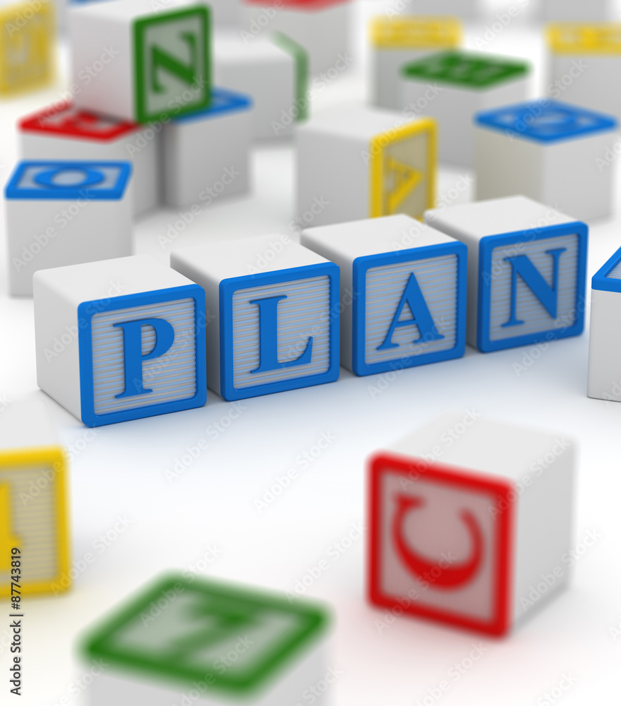 Colorful block - plan