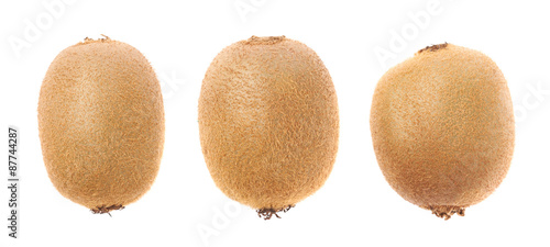 Single whole kiwifruit isolated