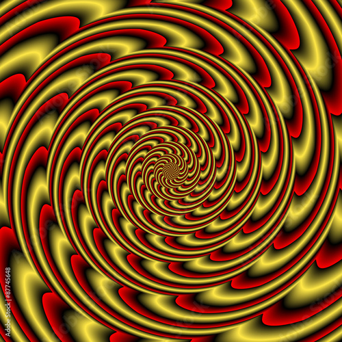 Colorful abstract hypnotic colorful tunnel