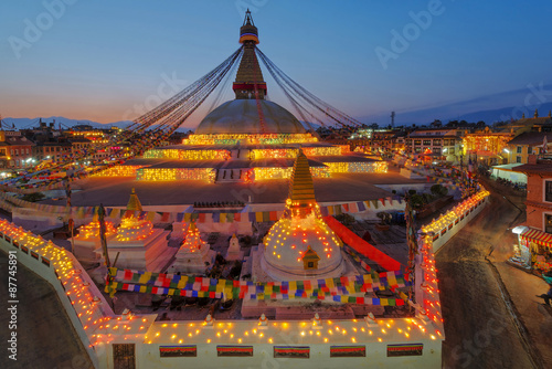 Boudhanath stupa kathmandu nepal