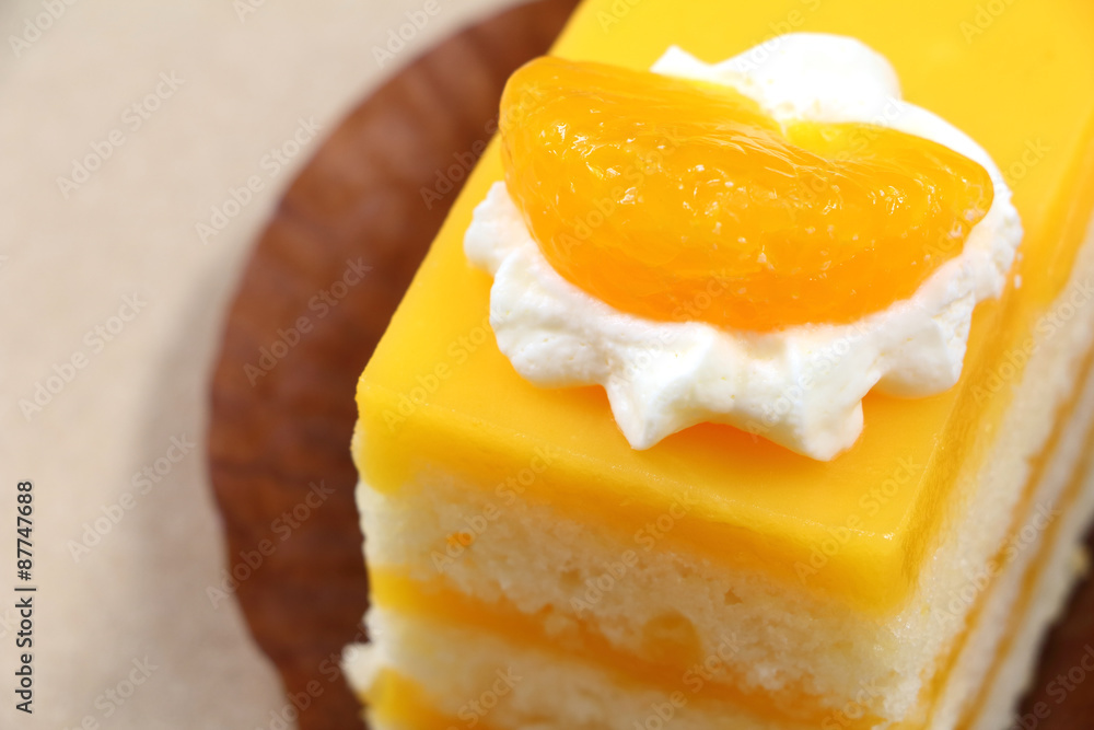 Fototapeta premium orange sweet cake