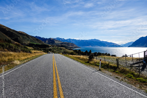 Passing Lake Wanaka