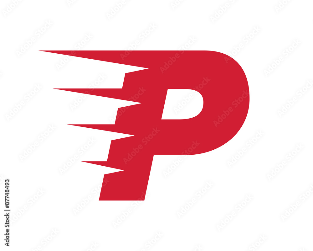 moving logo letter p moving logo letter p