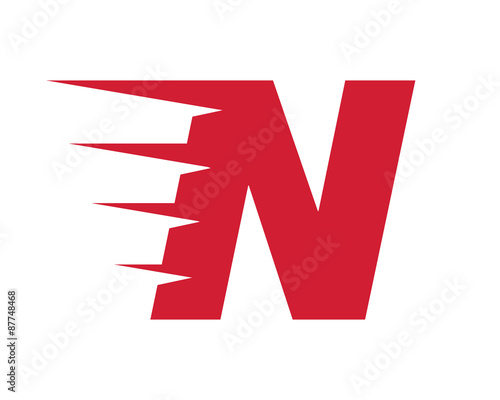 moving logo letter n