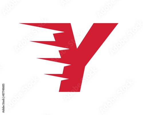 moving logo letter y