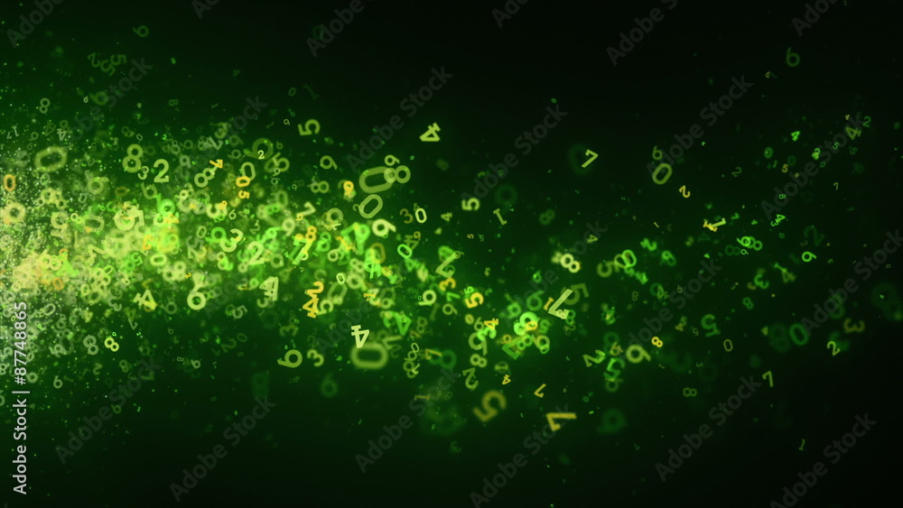 Random Numbers Green Drifting Random Numbers Green Drifting