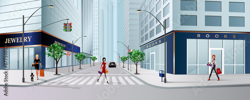 big city scene