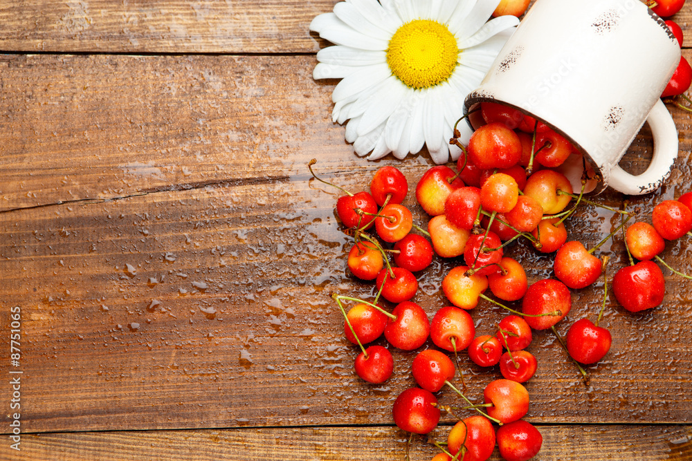 Fresh cherries Fresh cherries