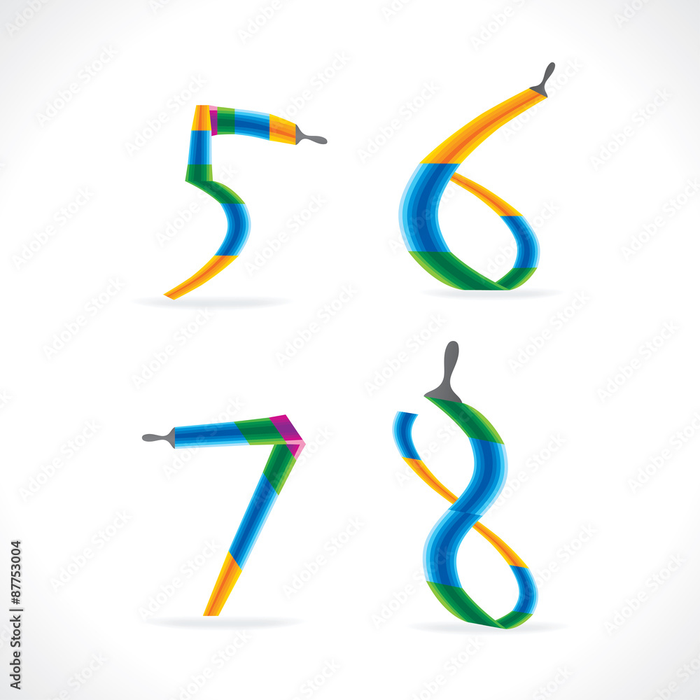 alphabet created with painting brush vector alphabet created with painting brush vector