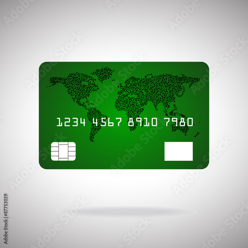 Credit card icon isolated on white background. Vector. Eps10