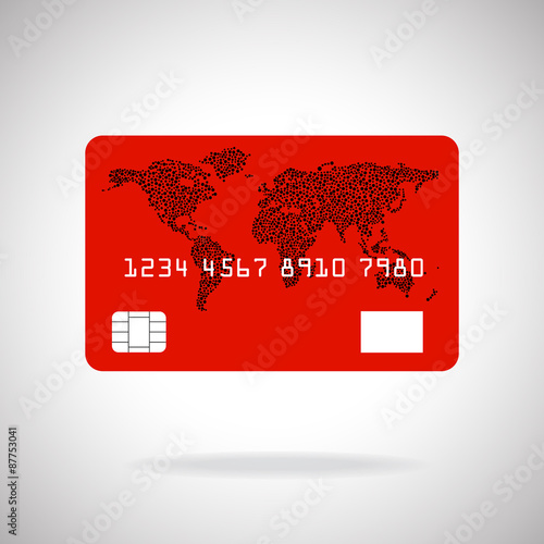 Credit card icon isolated on white background. Vector. Eps10