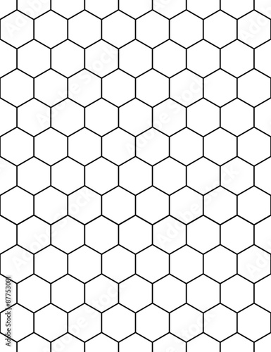 Seamless wallpaper pattern. Background in the form of hexagons © vladystock