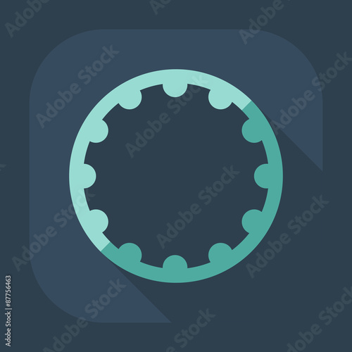 Flat modern design with shadow icon hoop