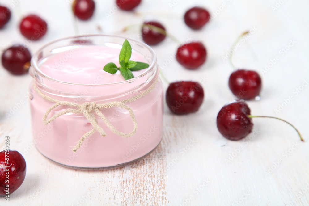 Cherry yogurt Cherry yogurt