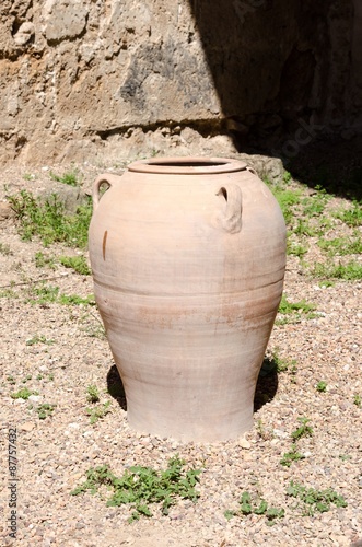 Clay jug, old ceramic