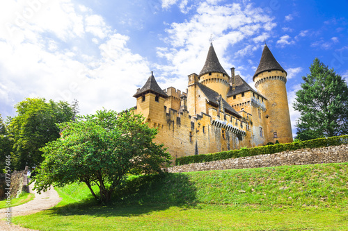 Tapety artystyczne beautiful castles of France - Puimartin