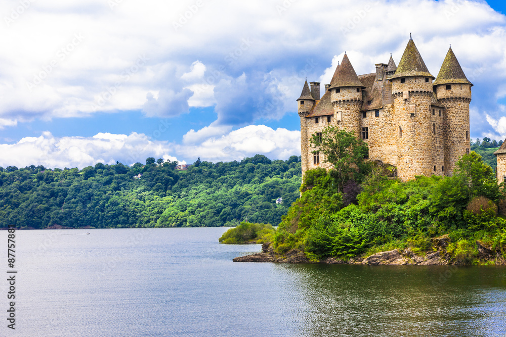 Naklejka premium Chteau de Val - impressive medieval castle of France