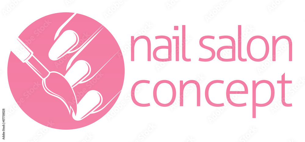 Obraz premium Nail Salon or Bar Concept