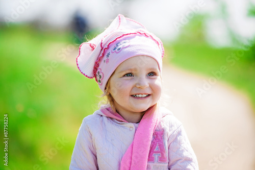Adorable little smiling girl
