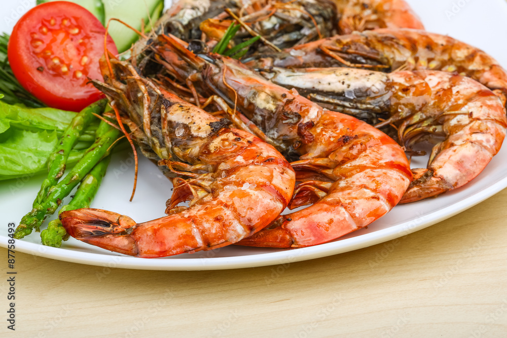 Grilled prawns Grilled prawns