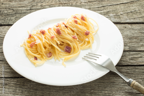 Spaghetti Carbonara mit Speck