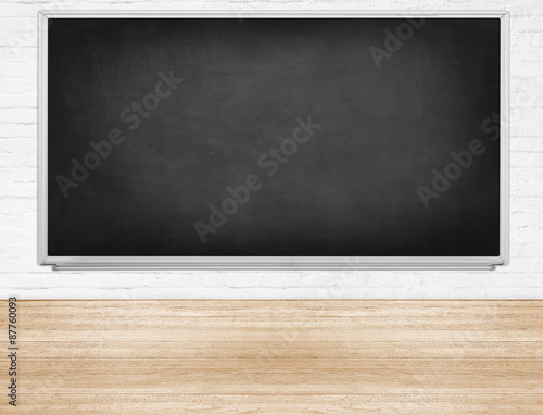 emty room with blackboard