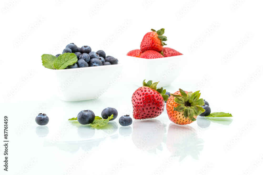 fresh strawberries with leaf, healthy, natural, Blueberry fresh strawberries with leaf, healthy, natural, Blueberry