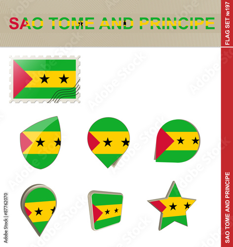 Sao Tome and Principe Flag Set, Flag Set #197
