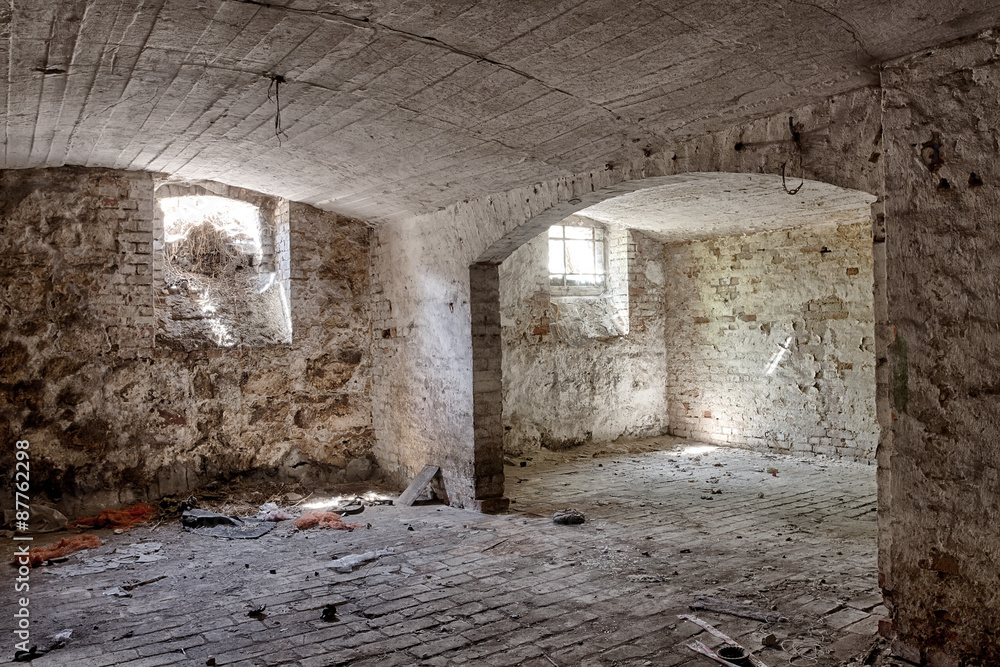 Cellar in an abandoned mansion