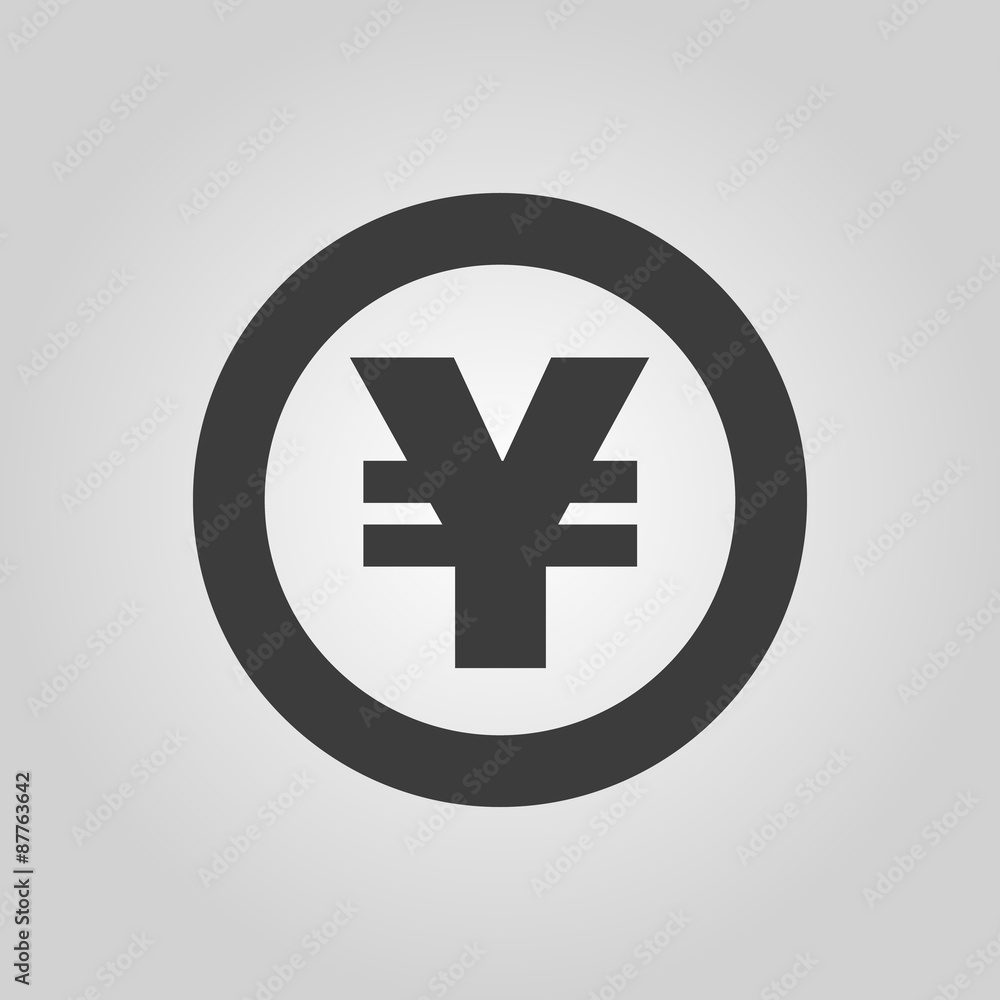The yen icon. Cash and money, wealth, payment symbol. Flat The yen icon. Cash and money, wealth, payment symbol. Flat
