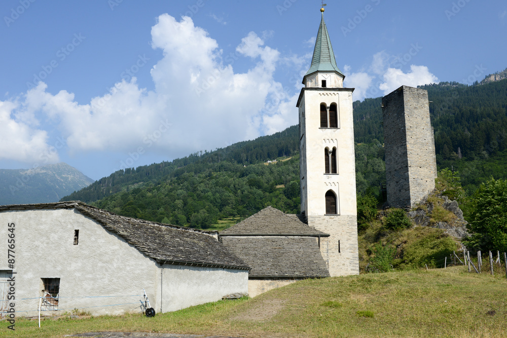 Church of Santa Maria in Calanca valley