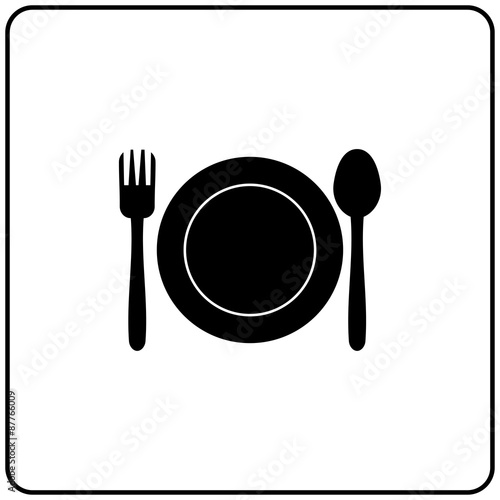 dish spoon and fork