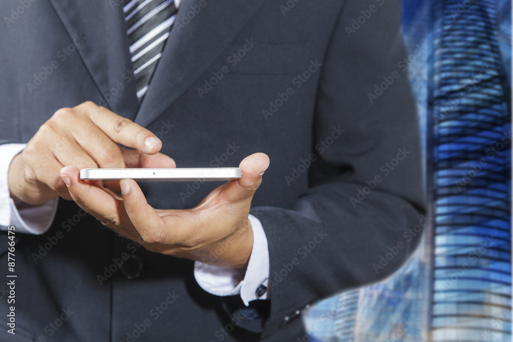 Businessman using mobile phone Businessman using mobile phone