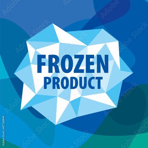 vector logo of the crystals for the frozen products