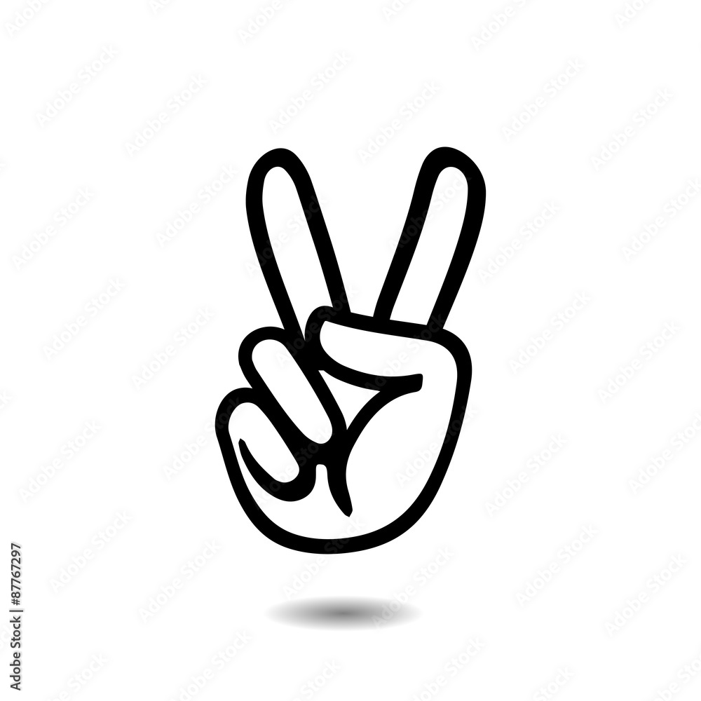 hand pointing two fingers hand pointing two fingers