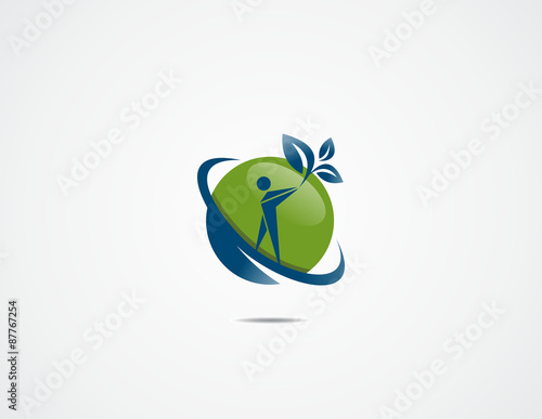  nature leaf logo people tree ecology icon