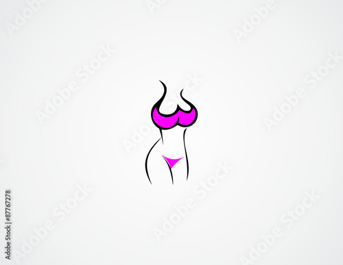 sexy bra bikini logo underwear