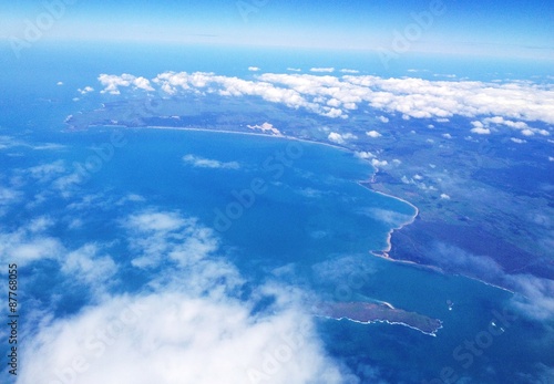 Tasmania skyview from the plane