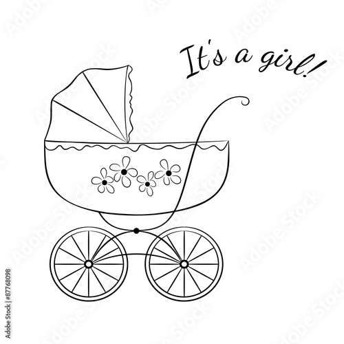 Girl arrival announcement