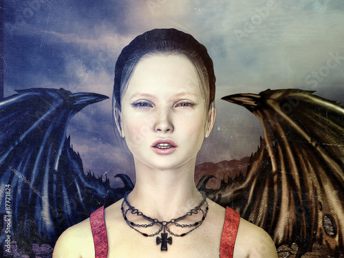 demonia /  render 3d e photoshop photo