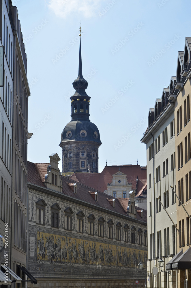Obraz premium Fürstenzug am Langen Gang, Dresden