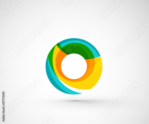 Abstract geometric company logo ring, circle Free Download Abstract geometric company logo ring, circle - GFXLoad
