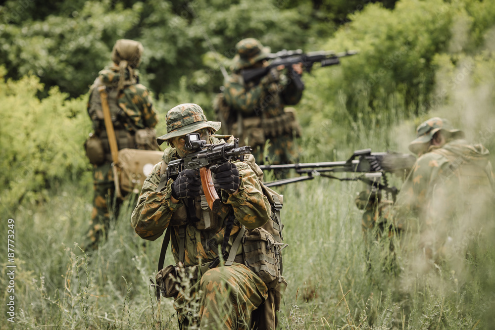 paratrooper airborne infantry in the forest paratrooper airborne infantry in the forest