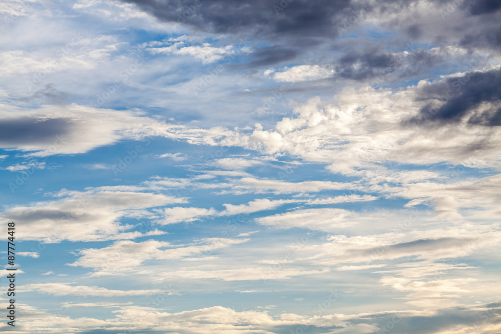Fototapeta premium sunset with clouds