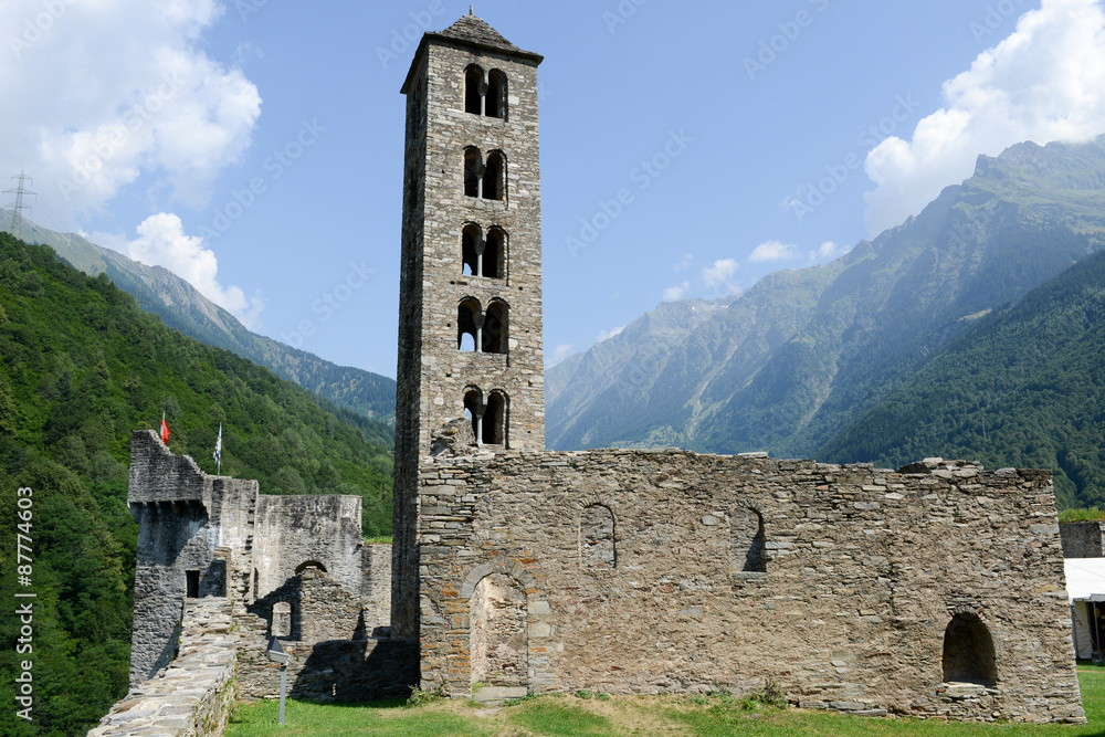 The castle of Mesocco, Switzerland The castle of Mesocco, Switzerland