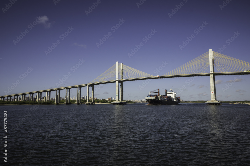 Ponte Newton Navarro sobre o rio Potengi, Natal, RN, Brasil Stock Photo |  Adobe Stock