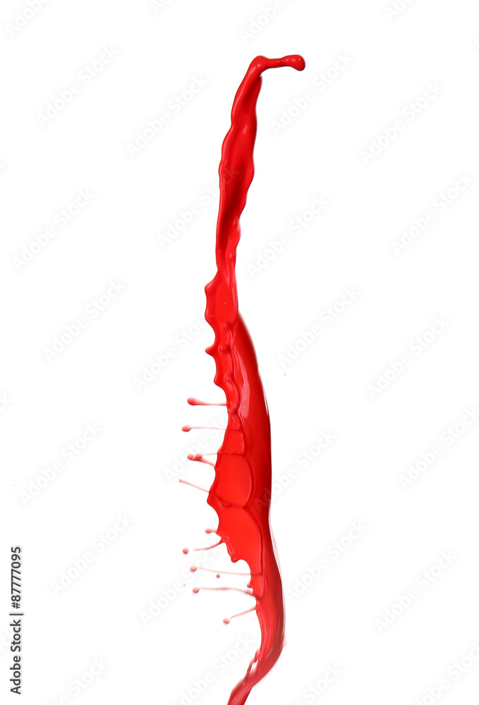 Paint splashing isolated on white Paint splashing isolated on white