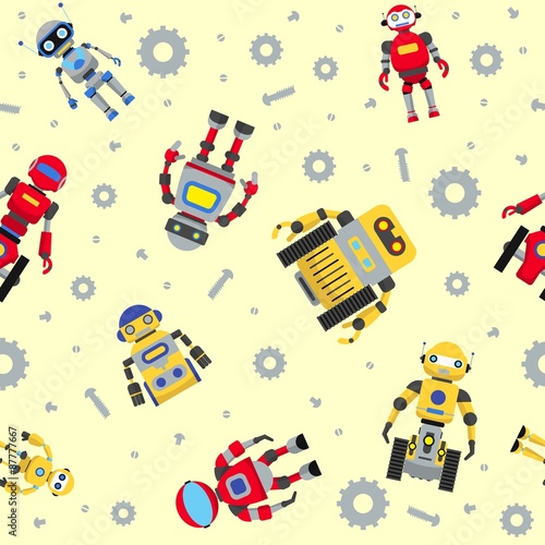 Seamless robots pattern